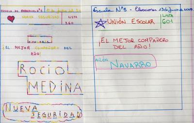 Rocío, Ailén y sus boletas